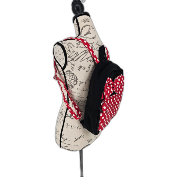 Disney Minnie Mouse Polka Dot Small Backpack - Picture 2 of 7